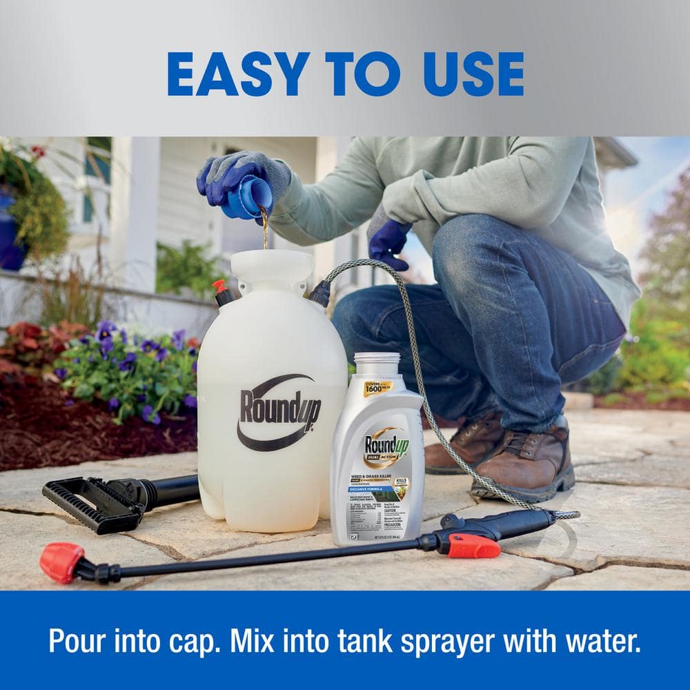 32 fl. oz. Dual Action Weed and Grass Killer Plus 4-Month Preventer Concentrate - Hercitys