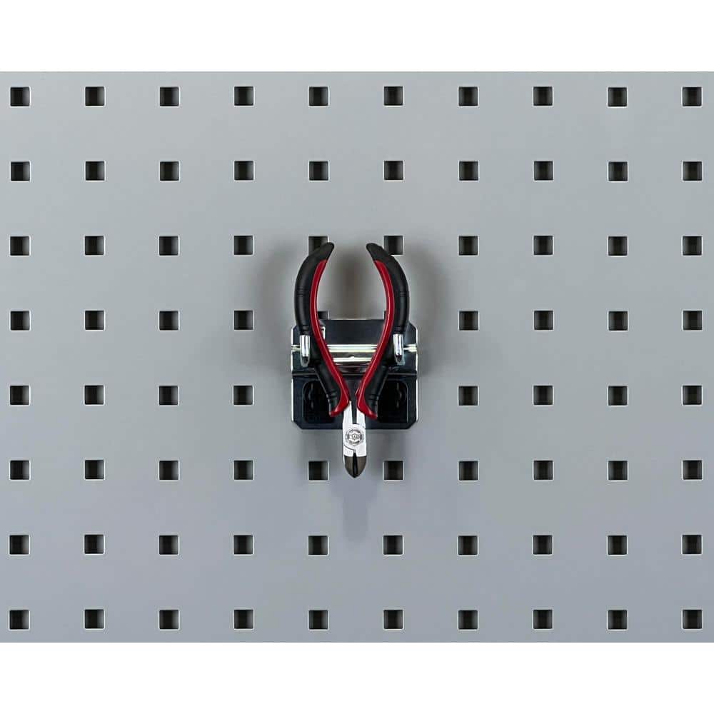 1 in. Double Rod 90 Degree Bend 3/16 in. Dia Zinc Plated Steel Pegboard Hook (5-Pack) - Hercitys