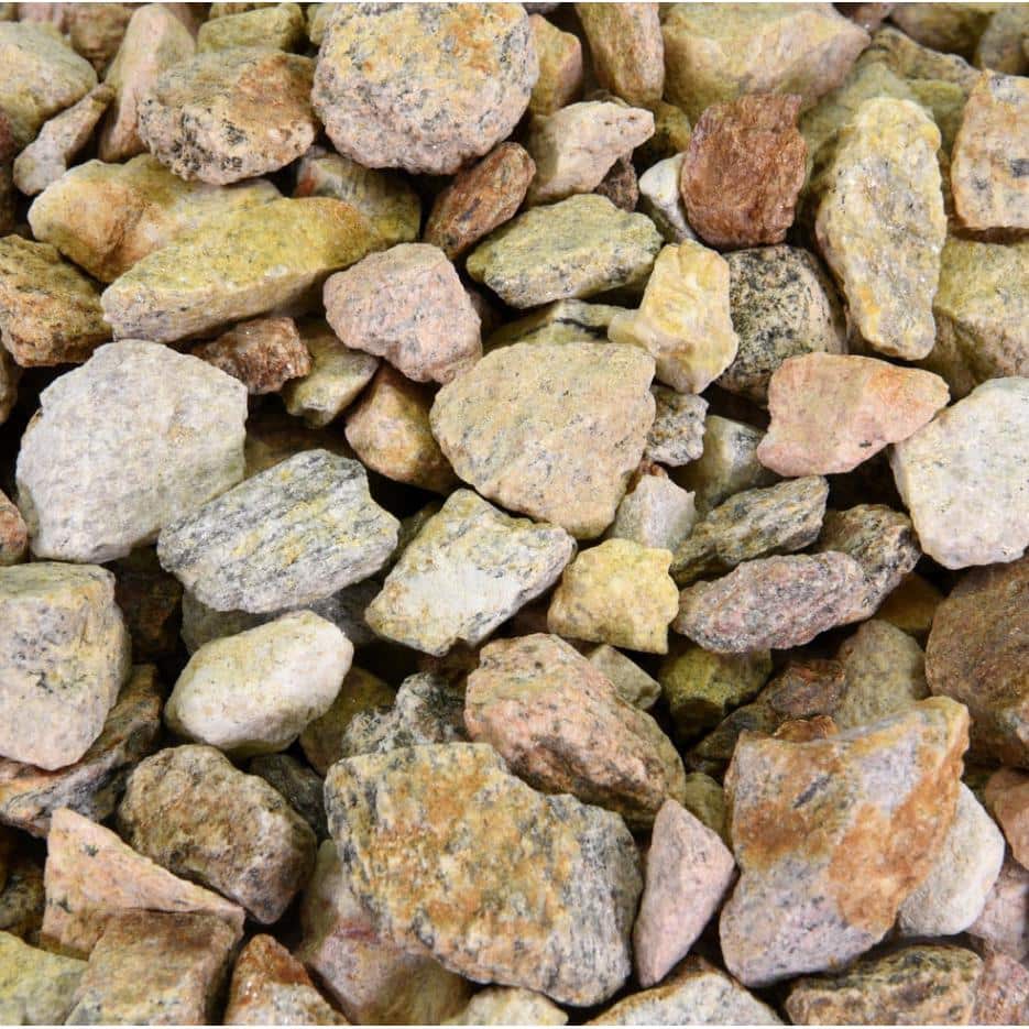 0.25 cu. ft. 3/4 in. Palm Springs Gold Crushed Landscape Rock for Gardening, Landscaping, Driveways and Walkways - Hercitys