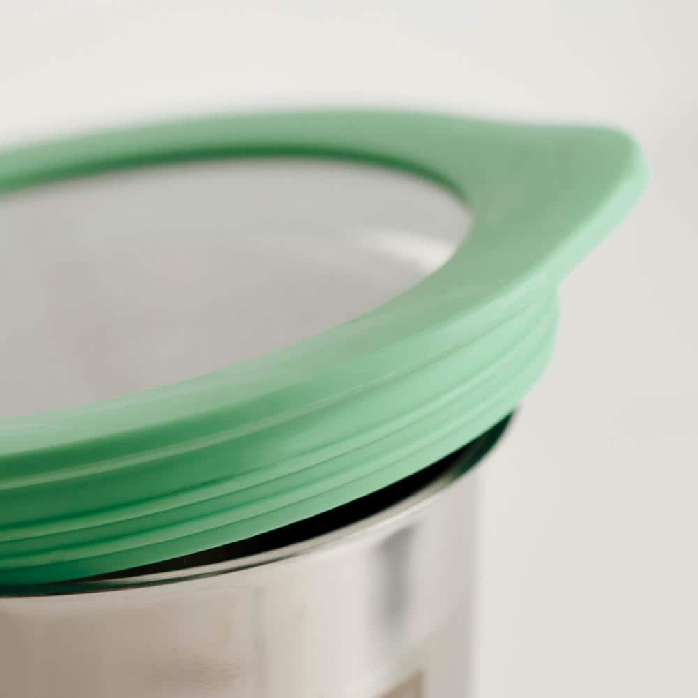 4 Pc Stainless Steel Canister Set – Mint Green - Hercitys