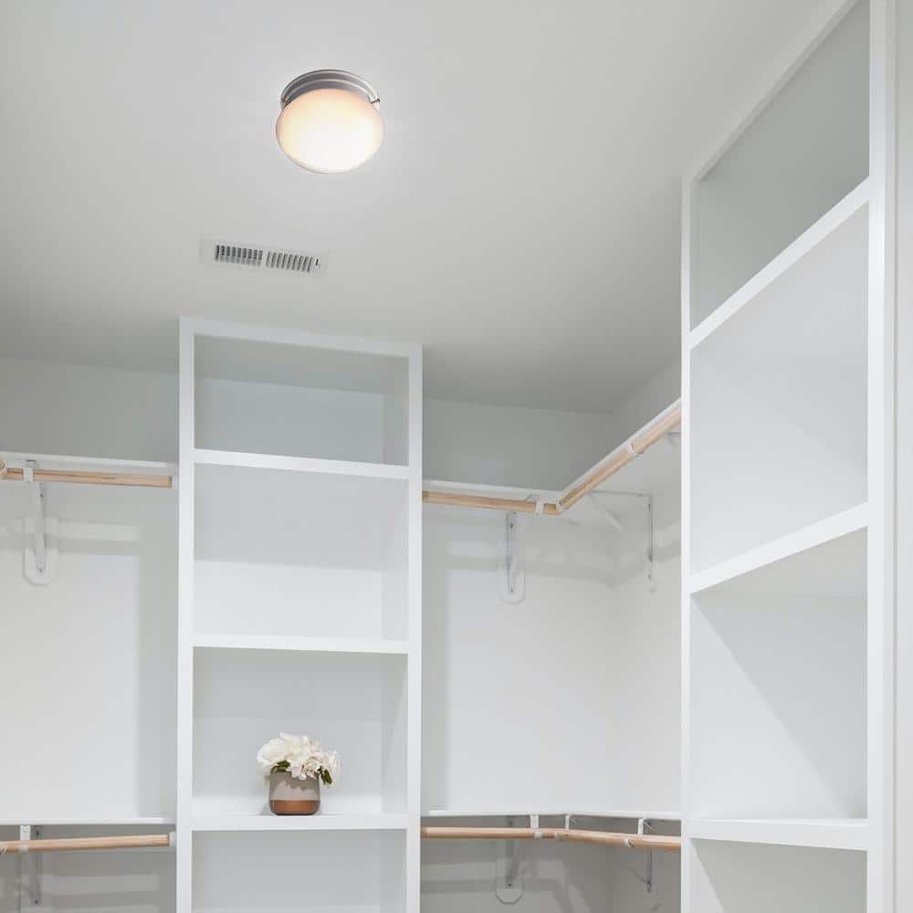 2-Light White Flush Mount - Hercitys