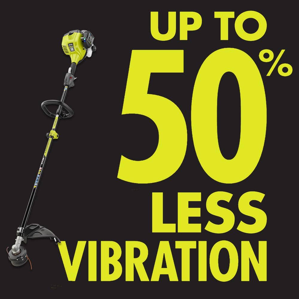 25 cc 2-Stroke Attachment Capable Full Crank Straight Gas Shaft String Trimmer - Hercitys