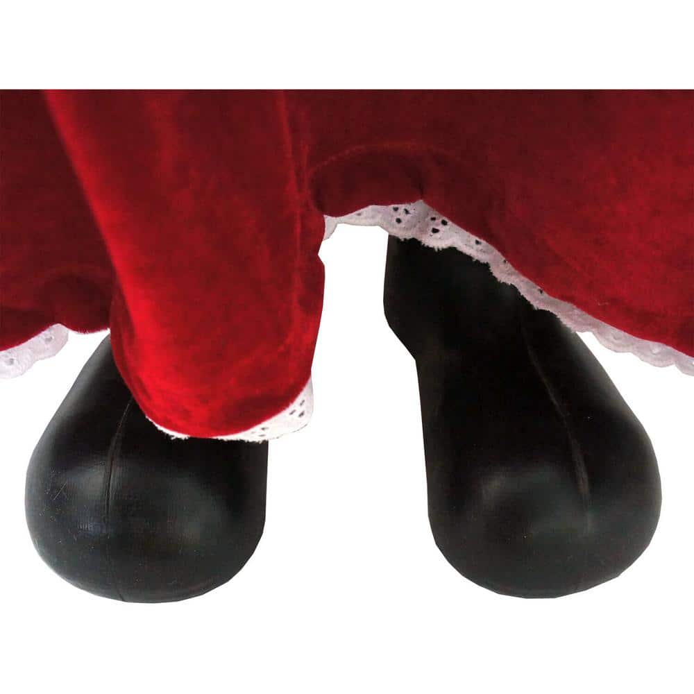 36 in. Christmas Music and Motion Mrs. Claus with Apron - Hercitys