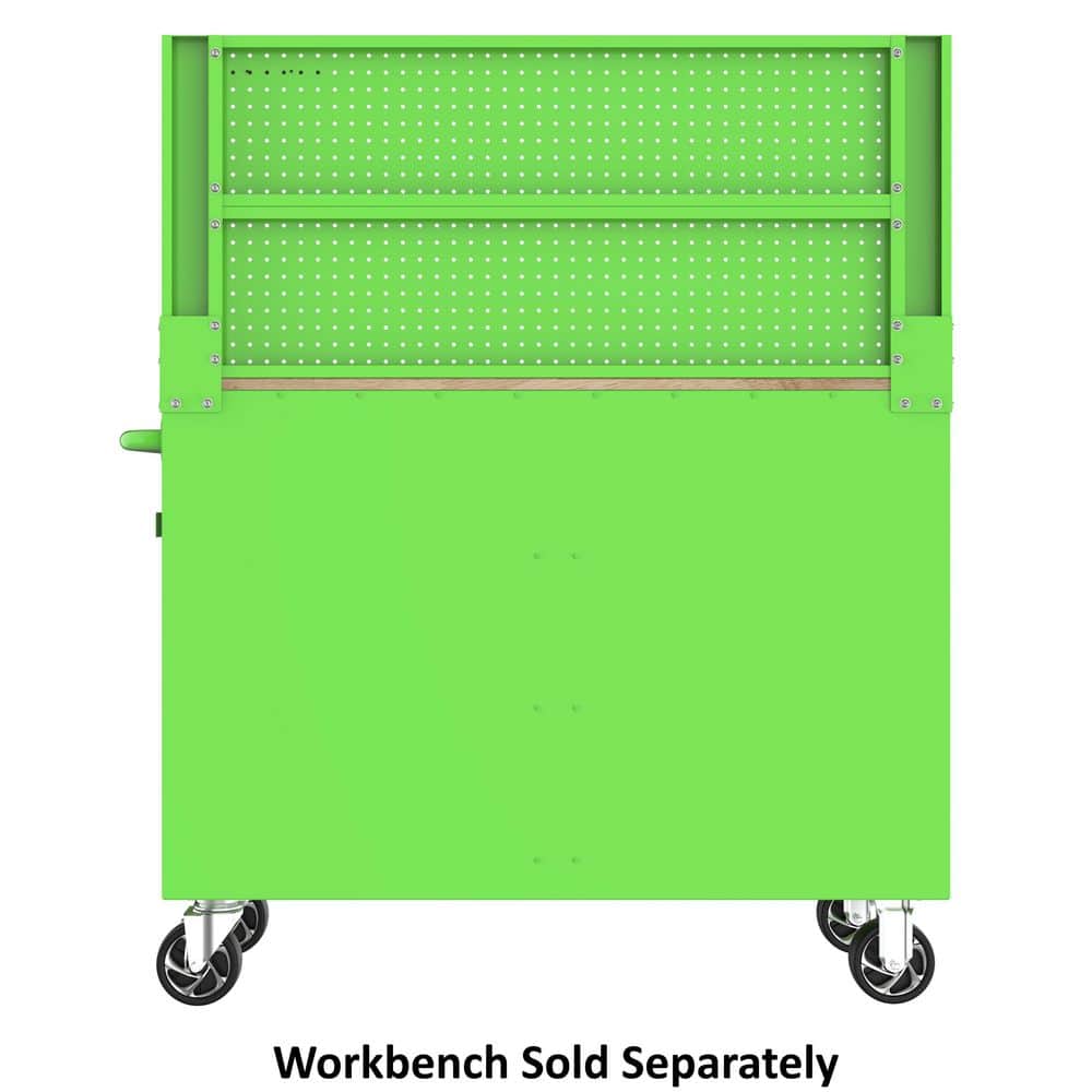 46 in. Gloss Green Steel Pegboard Attachment - Hercitys