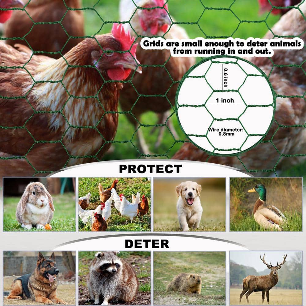 17 in. x 17 ft. Metal Garden Fence - Hercitys