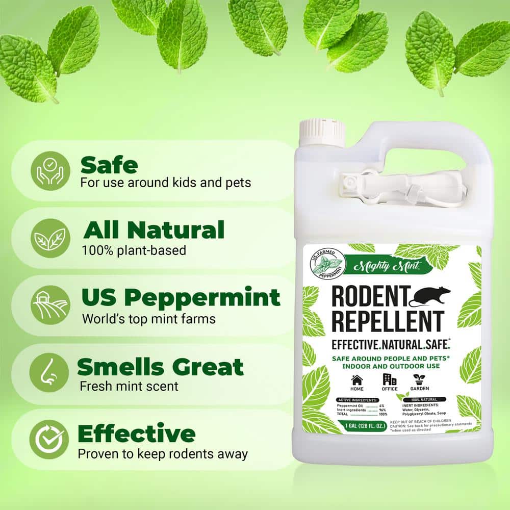 130 oz. Peppermint Oil Rodent Repellent Spray - Hercitys