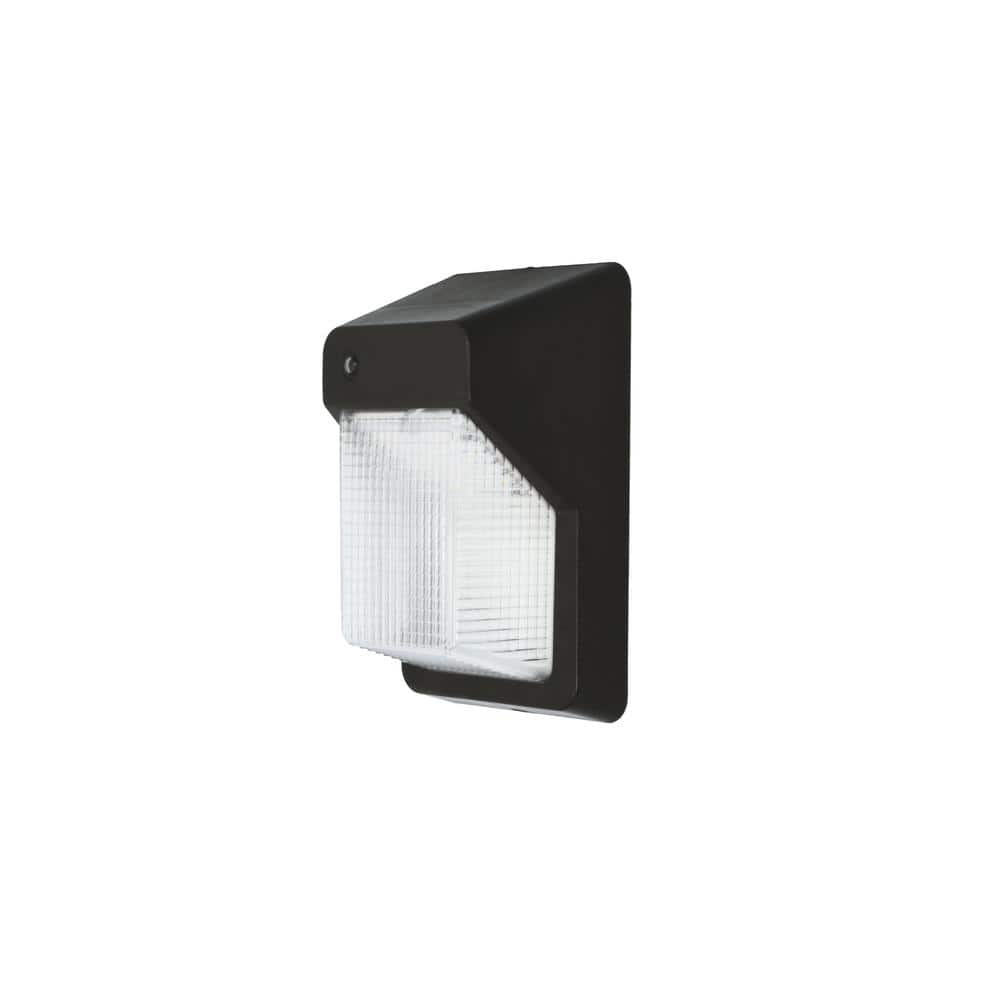 150W Equivalent Integrated LED Bronze Outdoor Vertical Wall Pack Over Door Light, 3000 Lumens - Hercitys