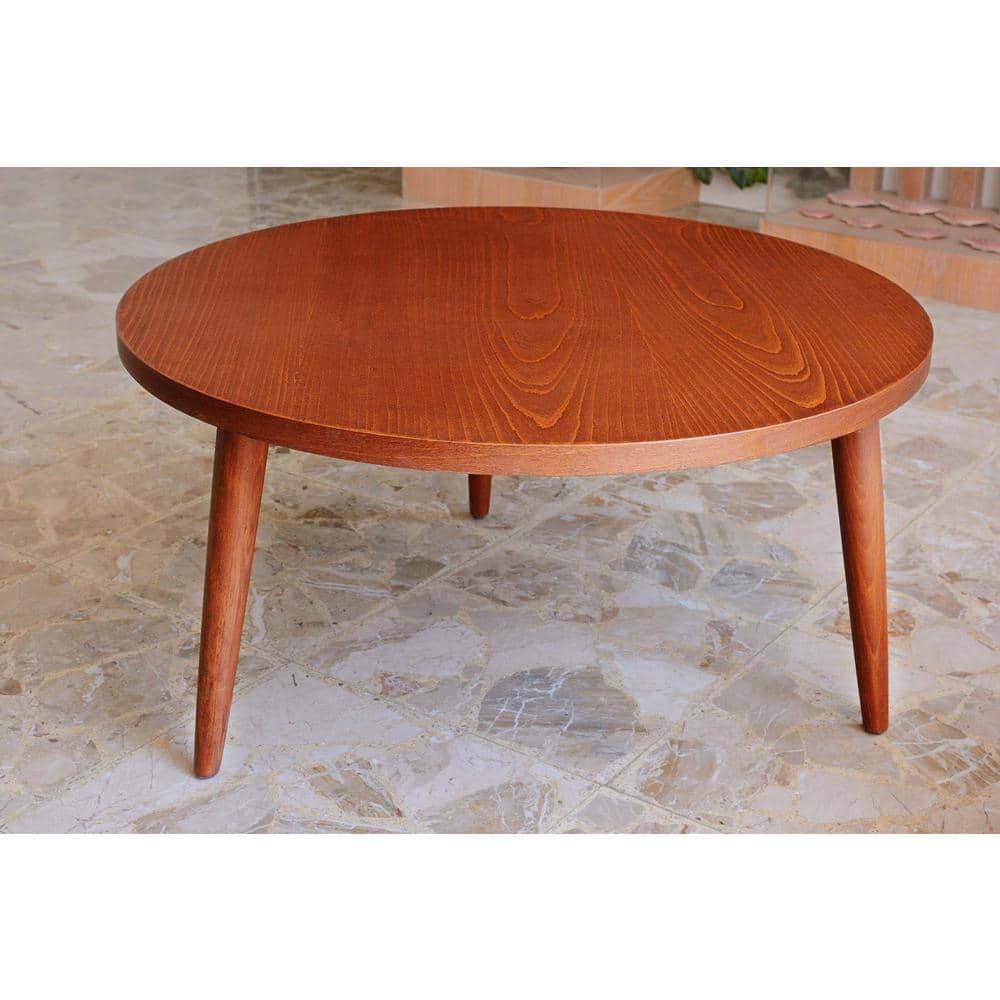 12 in. x 2-1/8 in. Mid-Century Unfinished Hardwood Round Taper Leg - Hercitys