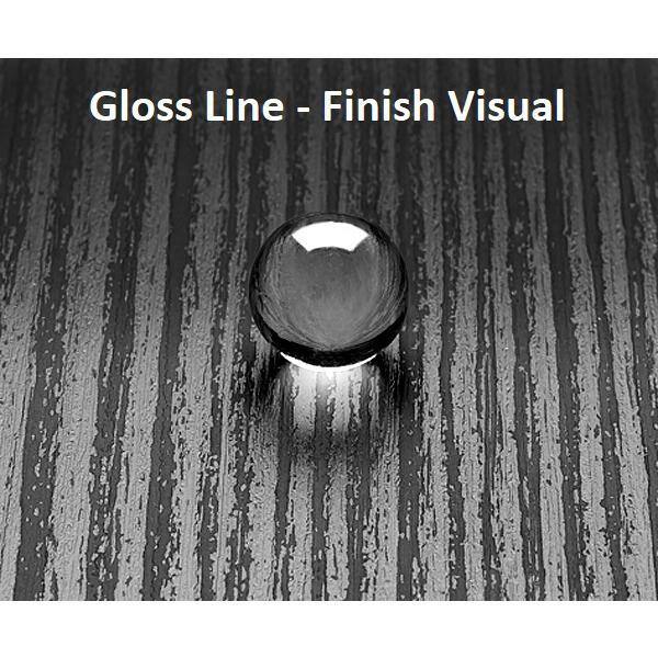 4 ft. x 8 ft. Laminate Sheet in Antique Marula Pine with Premium Gloss Line Finish - Hercitys