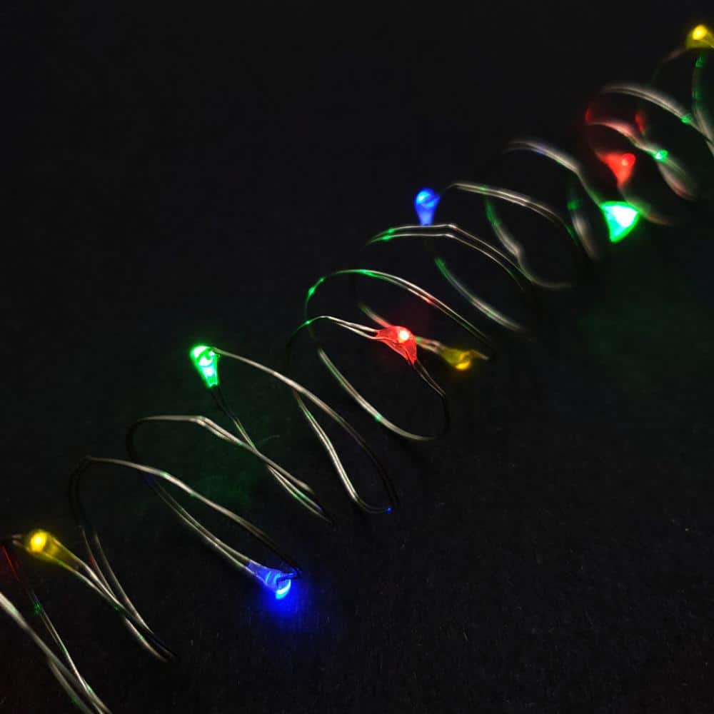 20-Light Bulb LED Multi-Color Battery Operated Fairy String Lights (Set of 6) - Hercitys