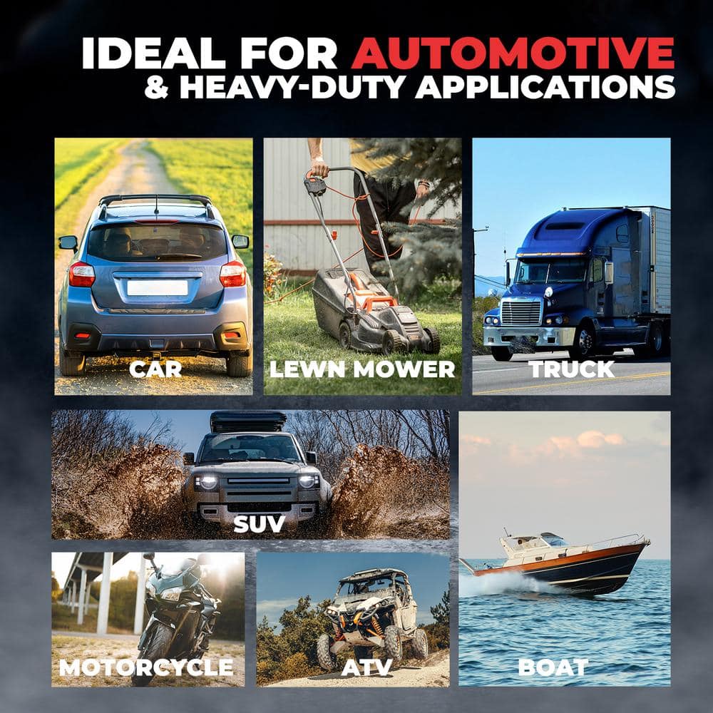 12-Volt/24-Volt 75-Amp Battery Charger and Maintainer with Clamps - Hercitys