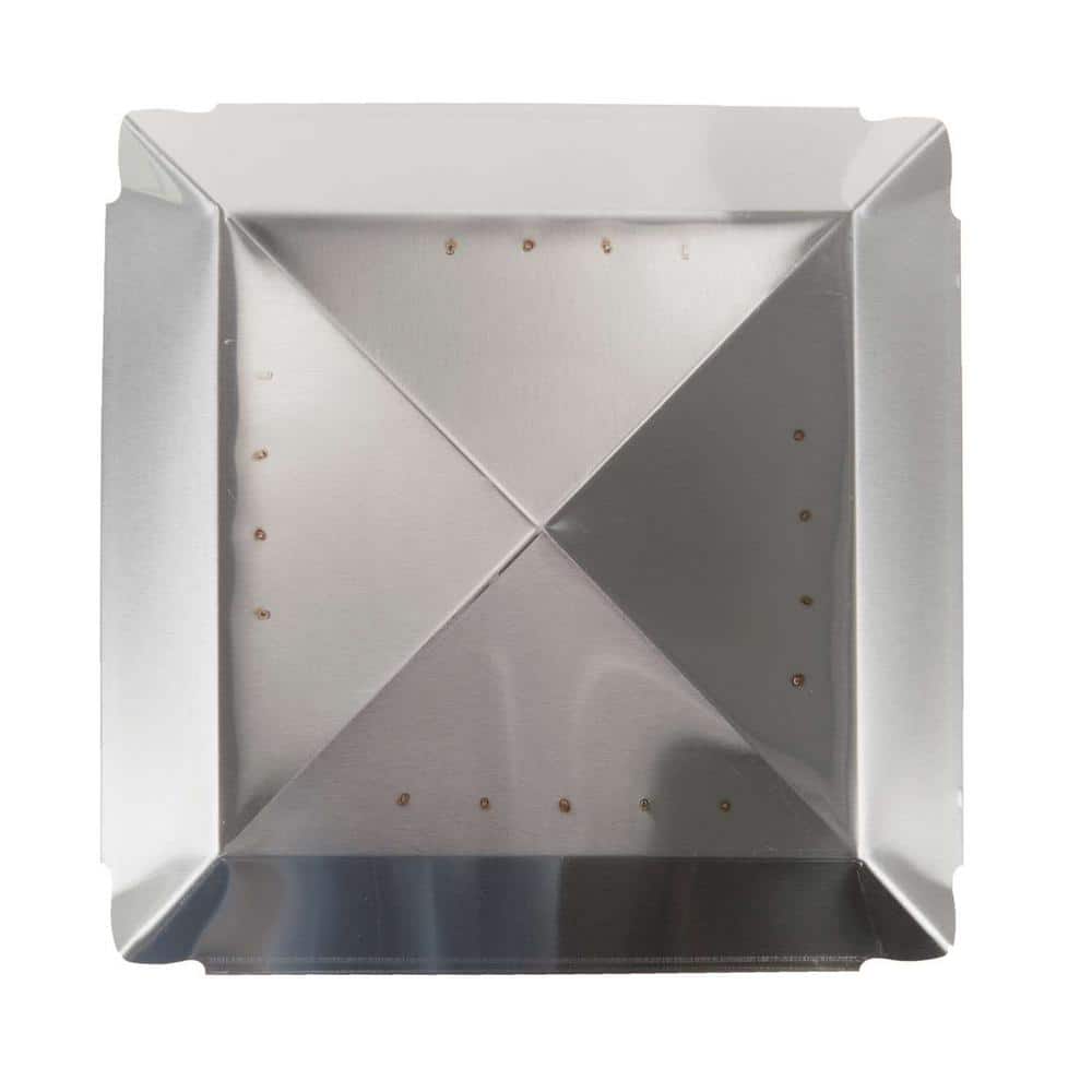 13 in. x 13 in. Bolt-On Single Flue Chimney Cap in Stainless Steel - Hercitys