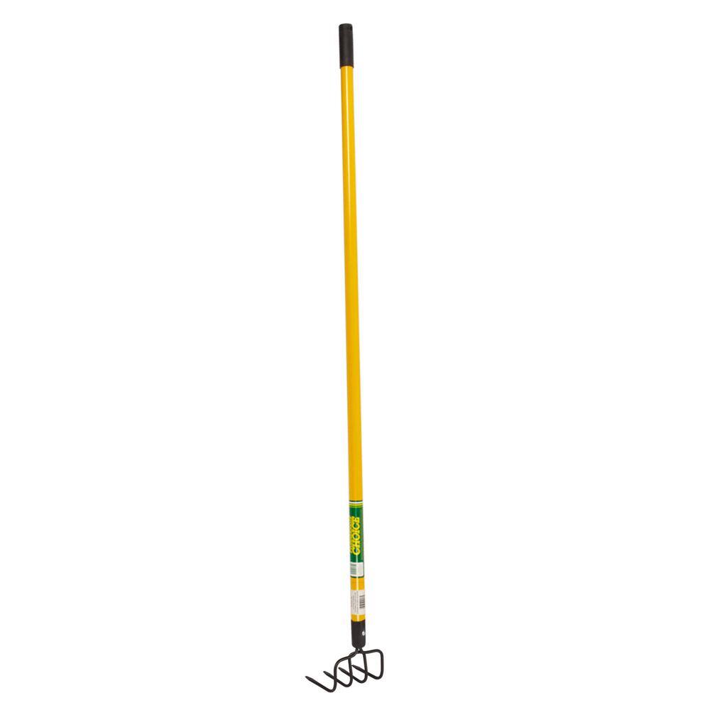 54 in. 4-Tine Fiberglass Handle Hand Cultivator - Hercitys
