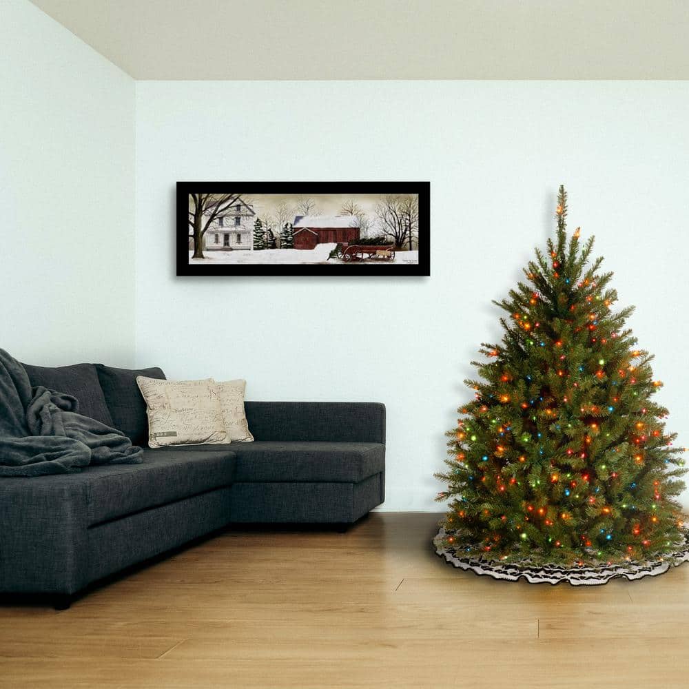 4.5 ft. Dunhill Fir Artificial Christmas Tree with Multicolor Lights - Hercitys