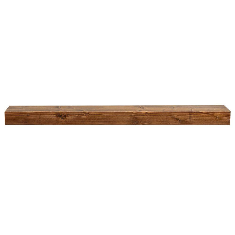 36 in. Dark Chocolate Timber Floating Shelf – Versatile Wood Mantel and Wall Shelf - Hercitys