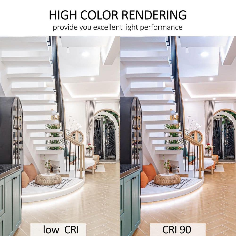 24-Pack 7.5 in. 90 CRI 3000K Warm White Dimmable Integrated LED Flush Mount Ceiling Light Disk Light - Hercitys