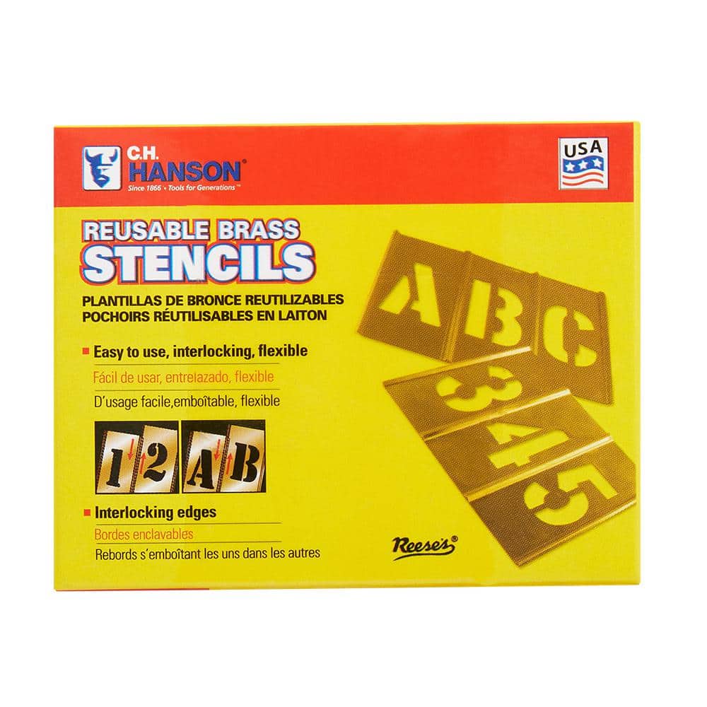 1/2 in. Stencil Set (33-Piece) - Hercitys