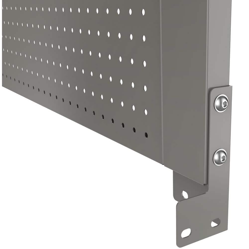 46 in. Gloss Gray Steel Pegboard Attachment - Hercitys