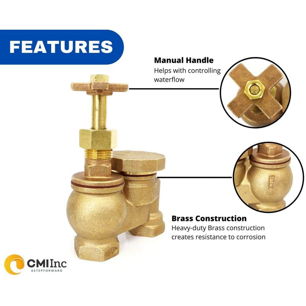 3/4 in. Anti-Siphon Brass Control Valve - Hercitys