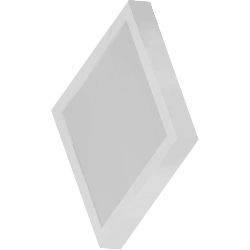 10 in. 1-Light White Integrated LED Indoor Mini Square Ceiling Flush Mount/Wall Mount Sconce – White Acrylic Square Lens - Hercitys