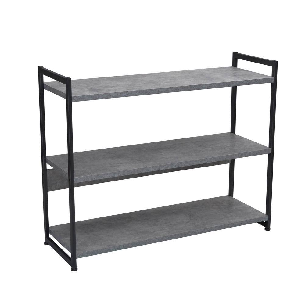 13.75 in. x 40.5 in. x 32.5 in. Free Standing Slate Wide Modular Shelf - Hercitys