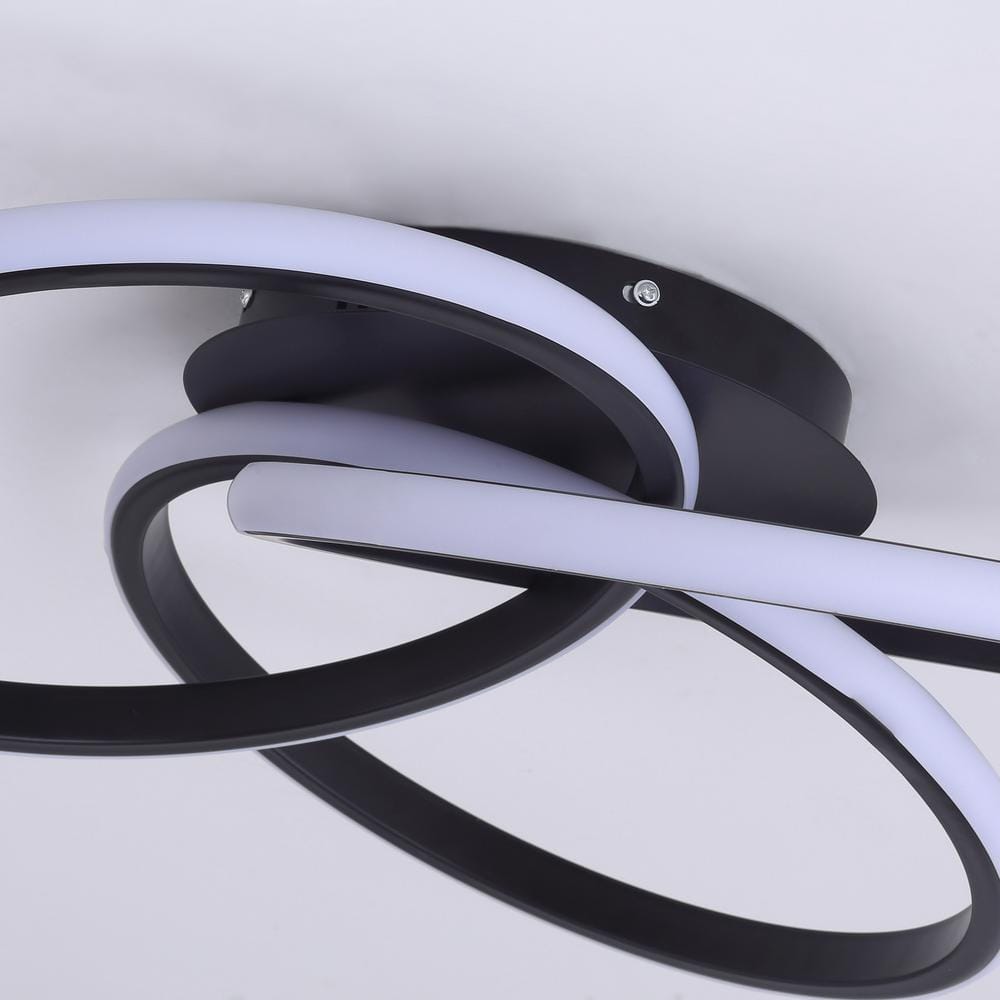 20.47 in. 1-Light Modern Linear Integrated LED Flush Mount Ceiling Lighting Fixtures - Hercitys