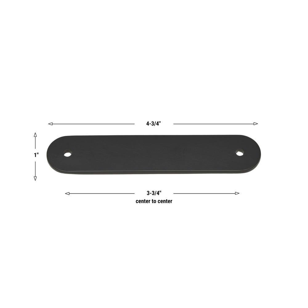 4-3/4 in. Rounded Cabinet Backplate 3-3/4 in. Center to Center, 5343-96-MB - Hercitys