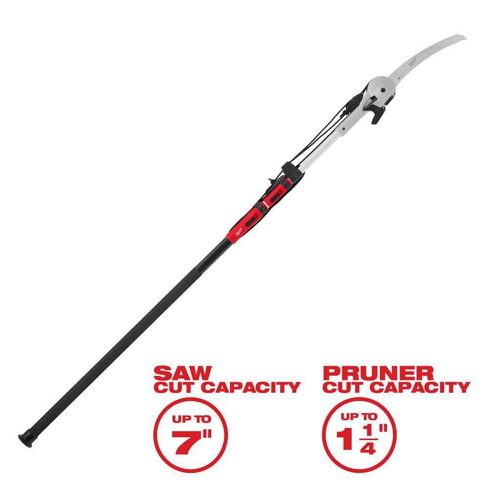 1-1/4 in. Cut Capacity, Fiberglass/Telescoping Pole 16 ft. Tree Pruner with 13 in. High Carbon Steel Blade - Hercitys