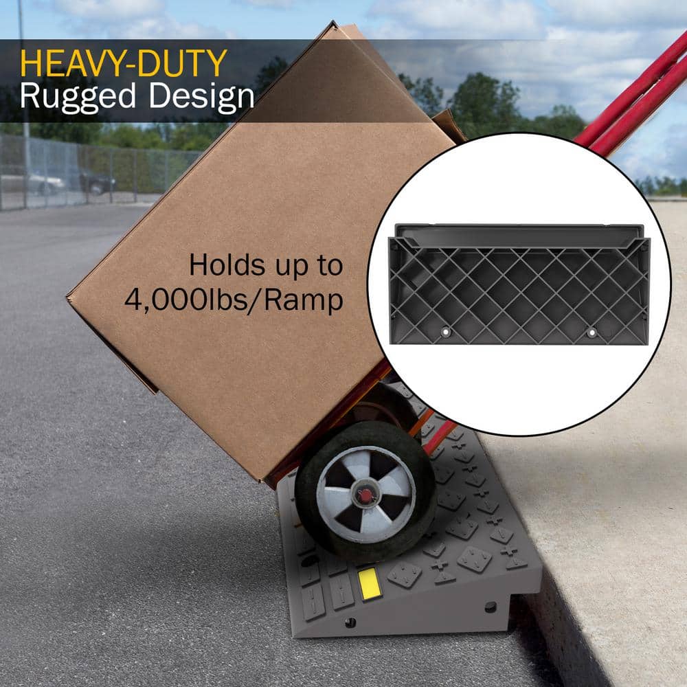 4-Ton Capacity Curb Ramps (Set of 2) - Hercitys