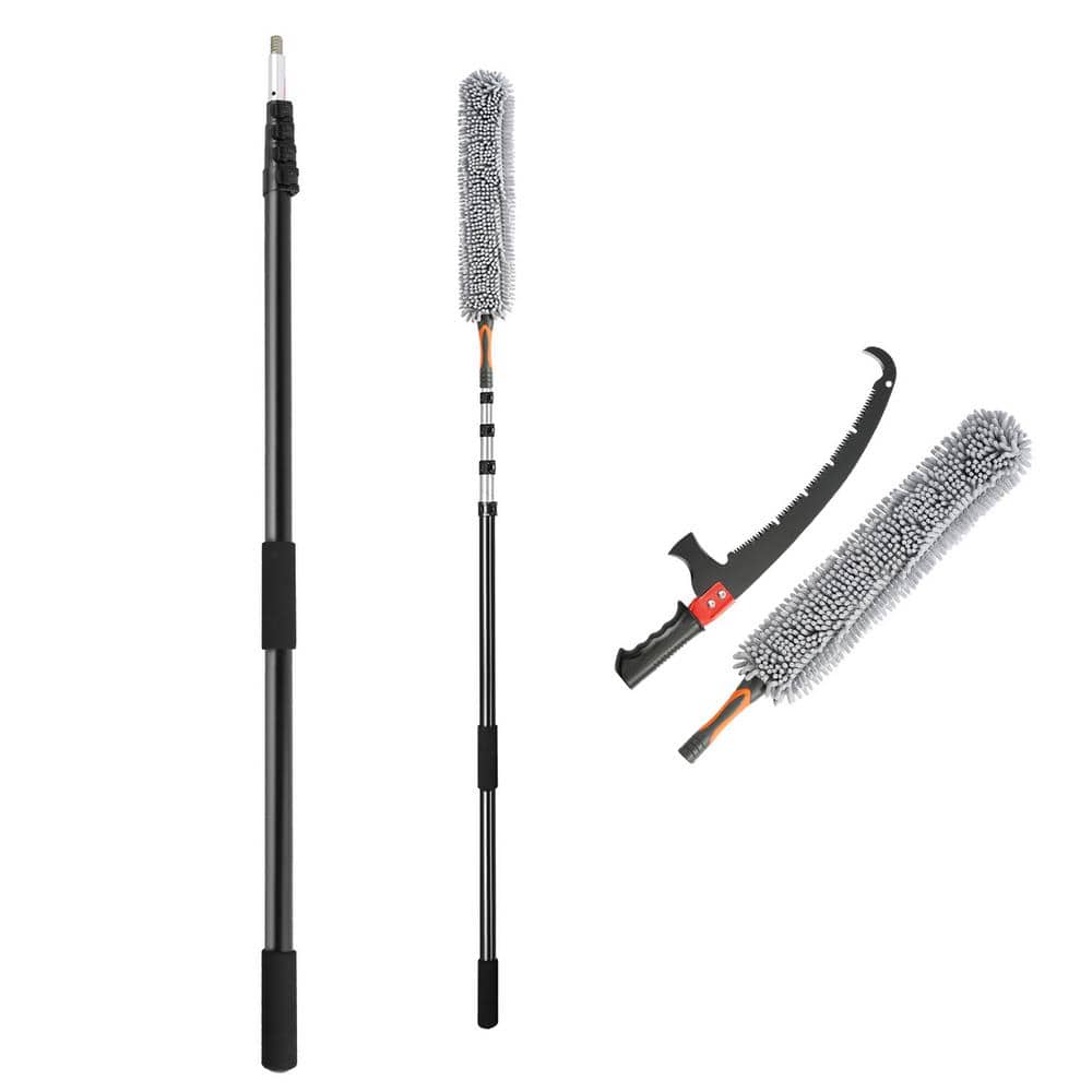 58.8 in. to 240 in. Aluminum Pruning Saw Extendable Tree Pruner, with Light-Weight Alloy Handle, Manual Pole Saw - Hercitys