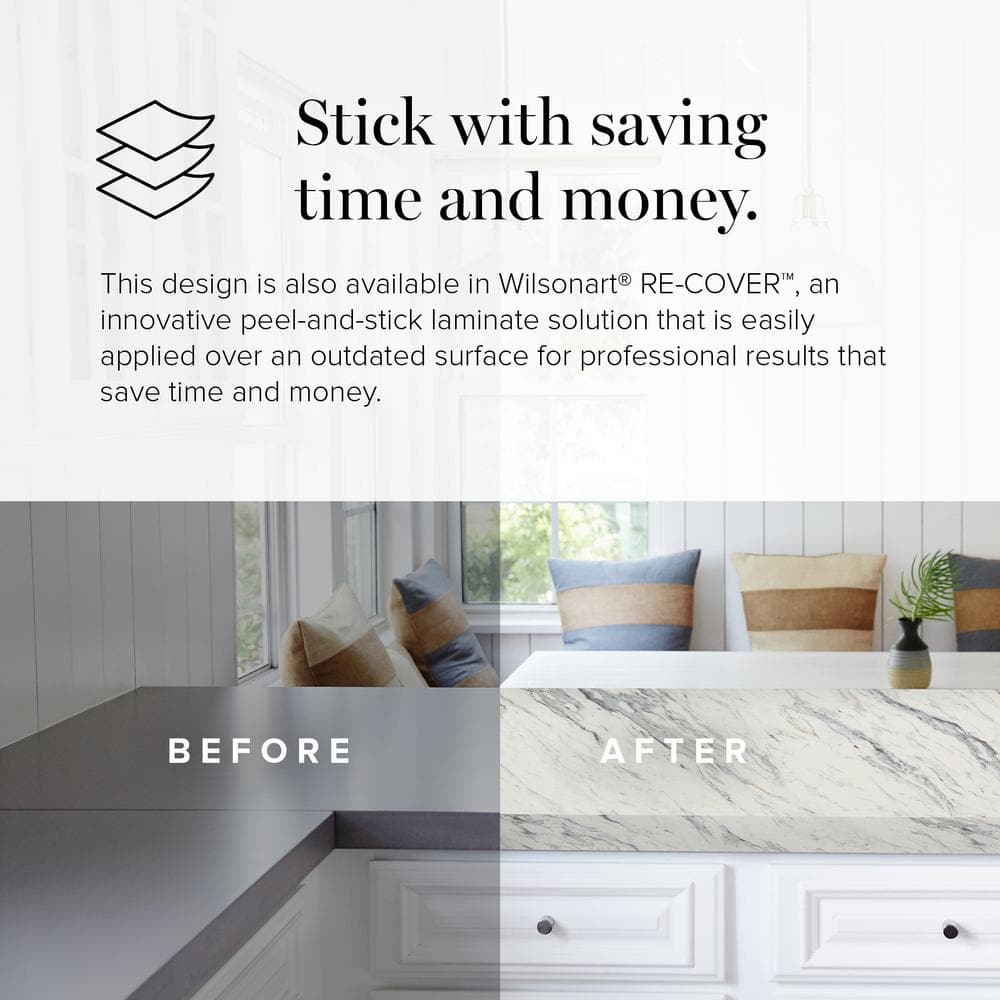 4 ft. x 10 ft. Laminate Sheet in Calcutta Marble with Premium Textured Gloss Finish - Hercitys