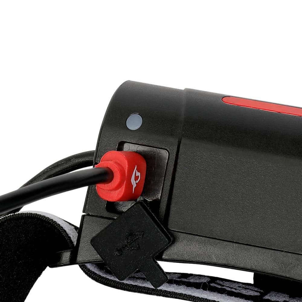 500 Lumens Dual Power Aluminum Flashlight 3.7-Volt 1200 mAh Rechargeable Replacement Battery - Hercitys