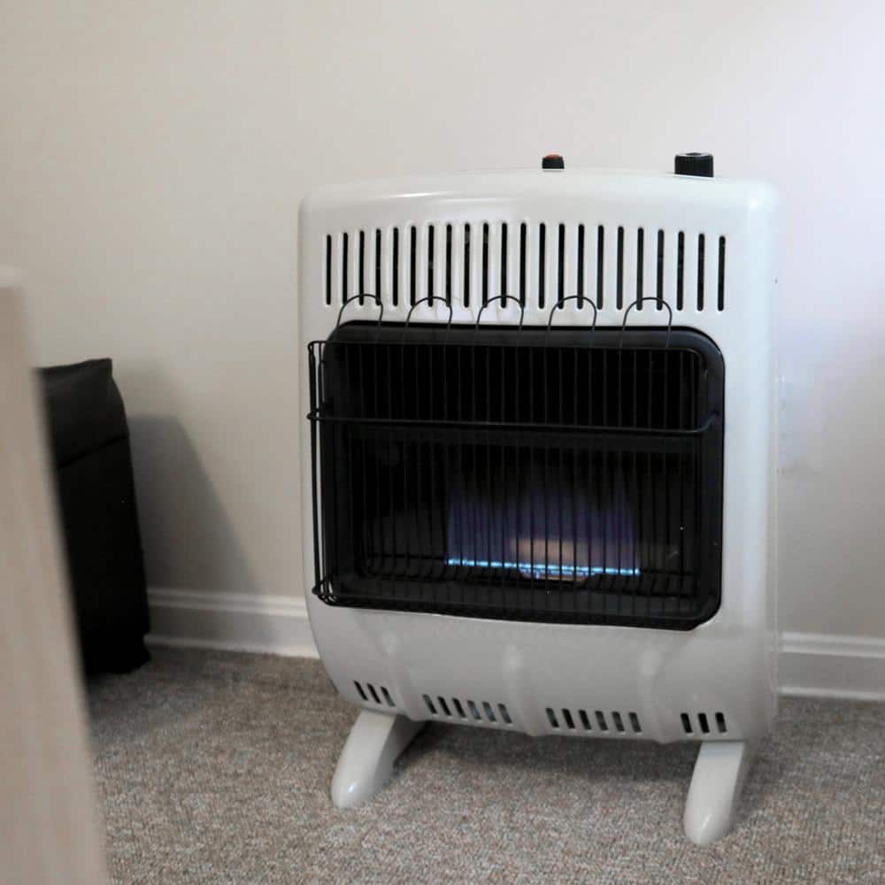 20,000 BTU Vent Free Blue Flame Natural Gas Indoor Space Heater - Hercitys