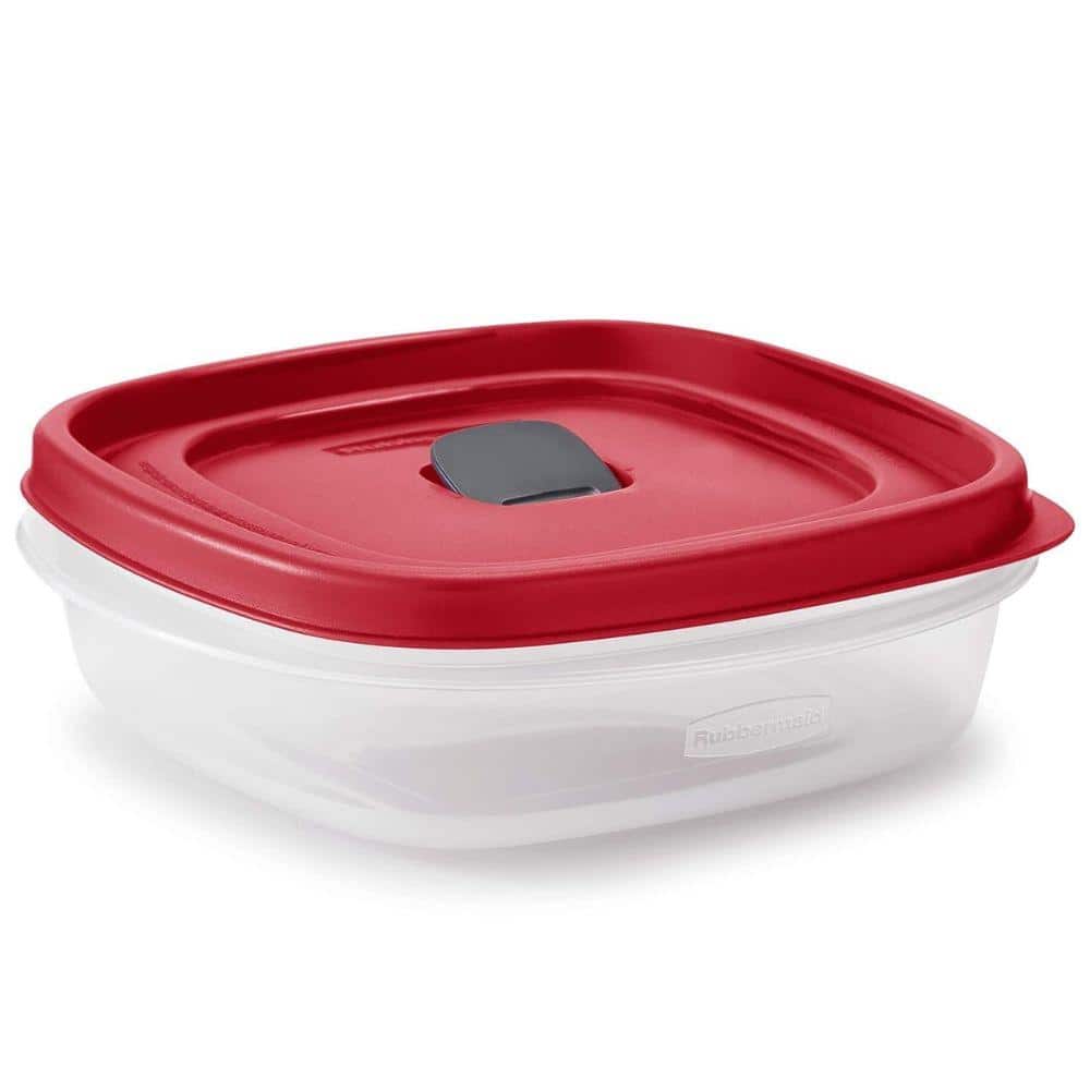 16-Pieces Food Storage Containers with Lids, Steam Vents, Microwave and Dishwasher Safe in Red - Hercitys