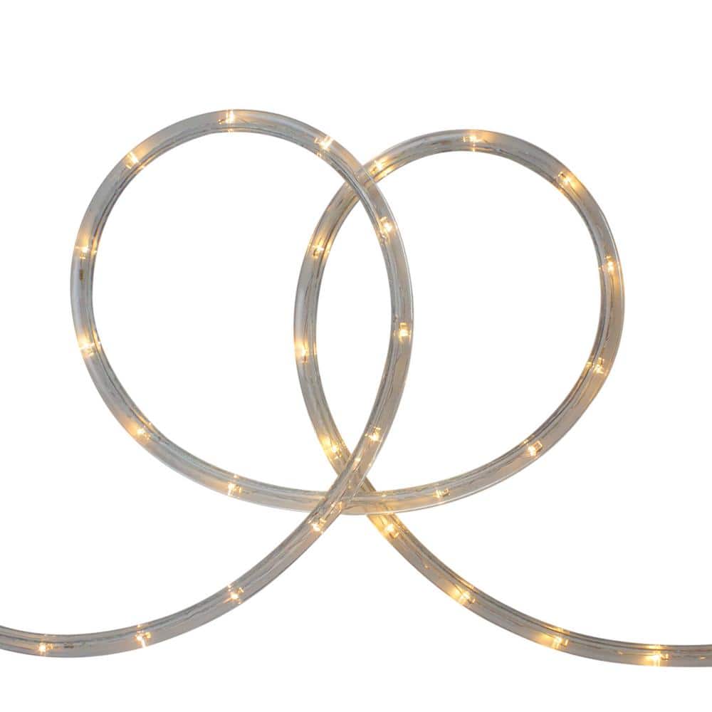 18 ft. Warm White LED Indoor/Outdoor Christmas Rope Lights with 2 in. Bulb Spacing - Hercitys