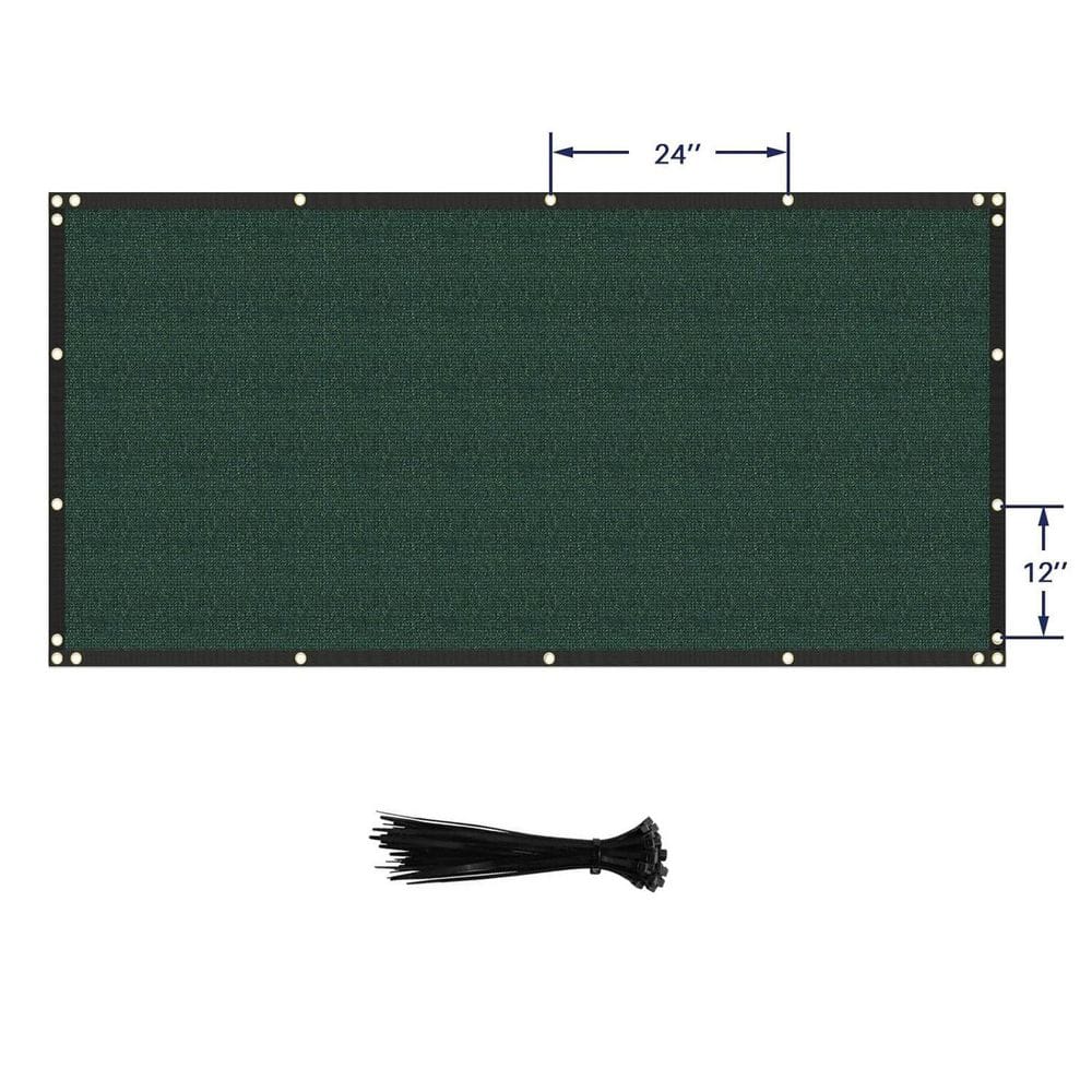 4 ft. x 20 ft. Green Polyethylene Privacy Fence Screen - Hercitys