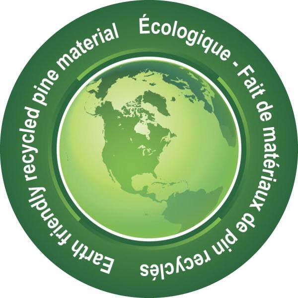 28 in. x 17.75 in. Urban Garden Brown Recycled Wood Planter - Hercitys