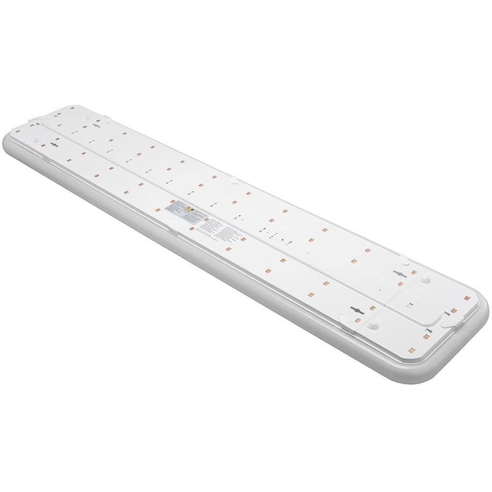49 in. x 10 in. Traditional Rectangle Stepped Lens LED Flush Mount Ceiling Light Dimmable 3000 Lumens 4000K - Hercitys