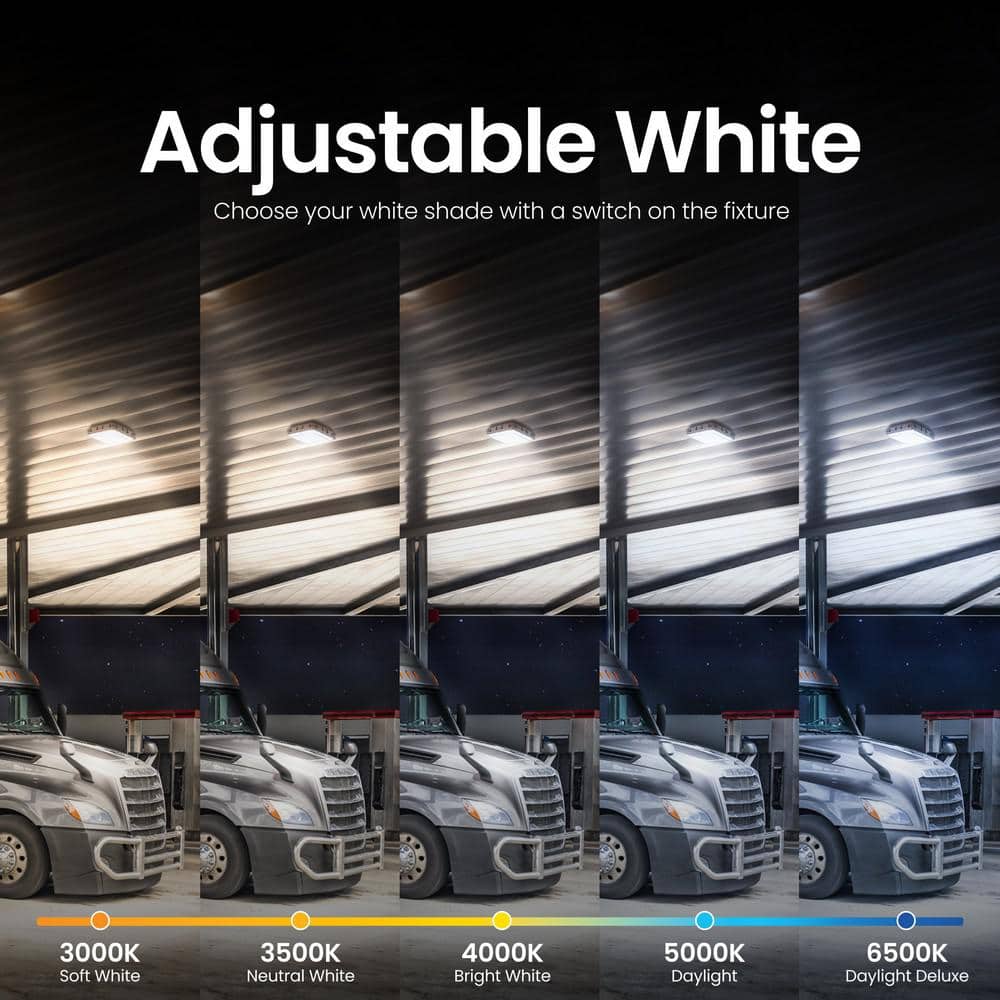 4000 Lumen Integrated LED Selectable 5CCT Bronze Commercial Canopy Flood Light - Hercitys