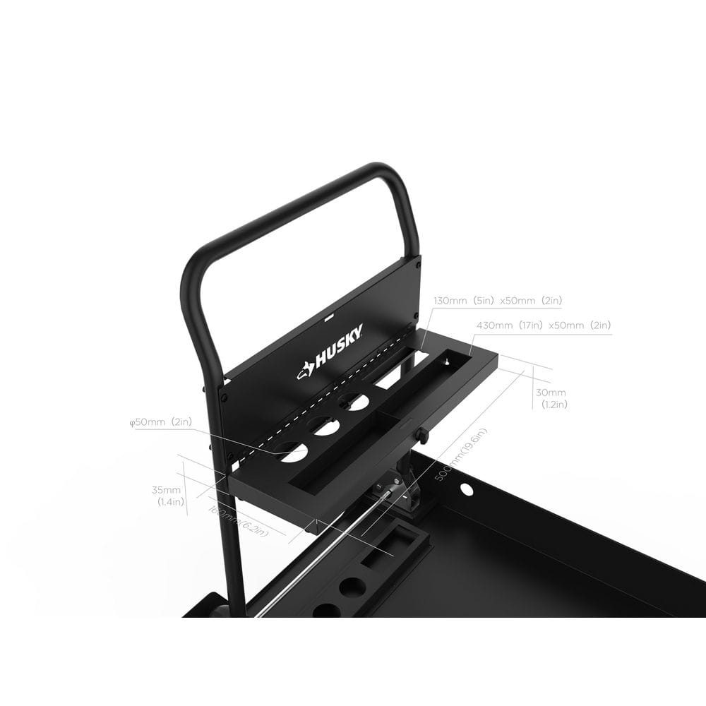 38 in. W All-Terrain Folding Tool Cart - Hercitys