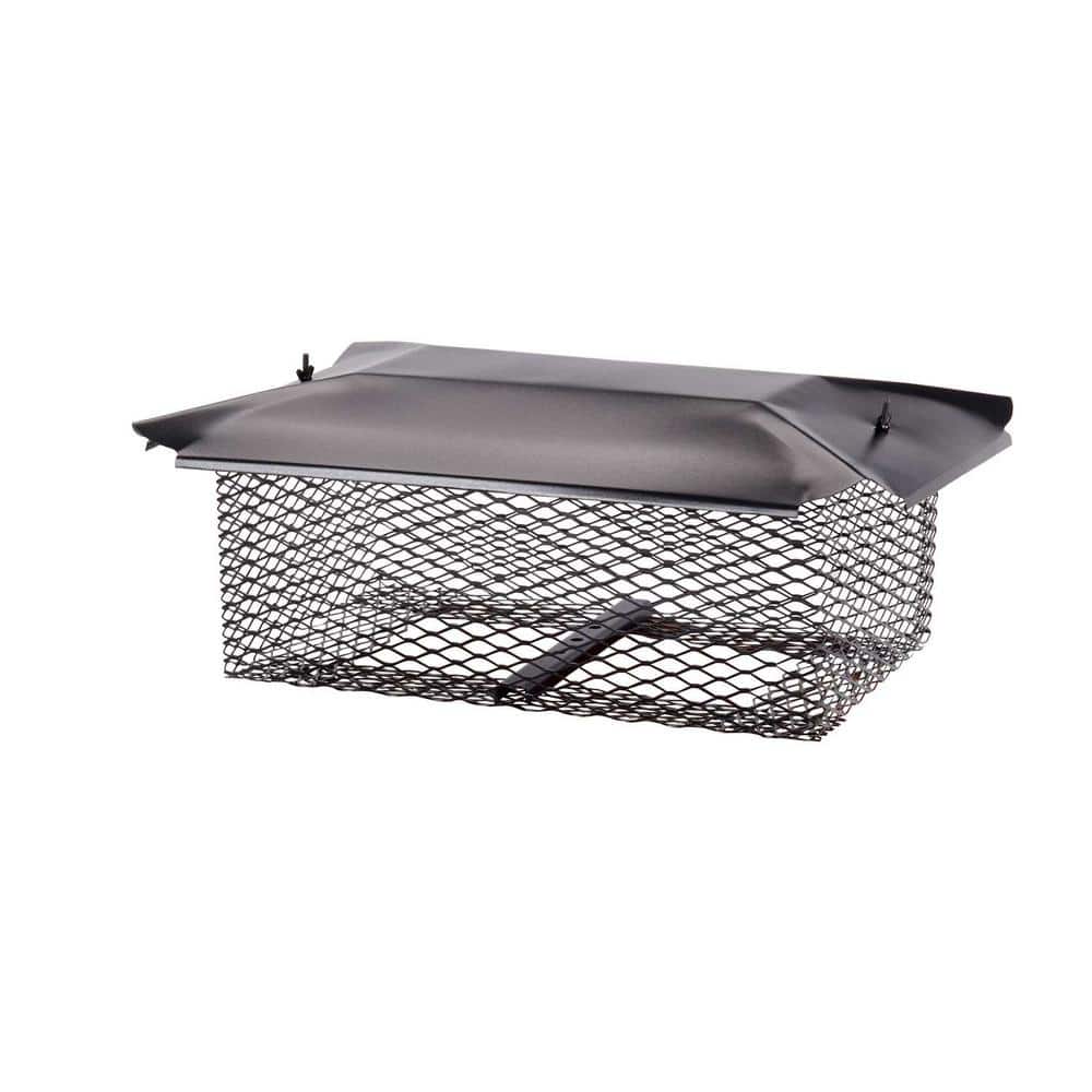 20-1/2 in. x 13 in. California Oregon Chimney Cap in Black Galvanized Steel - Hercitys