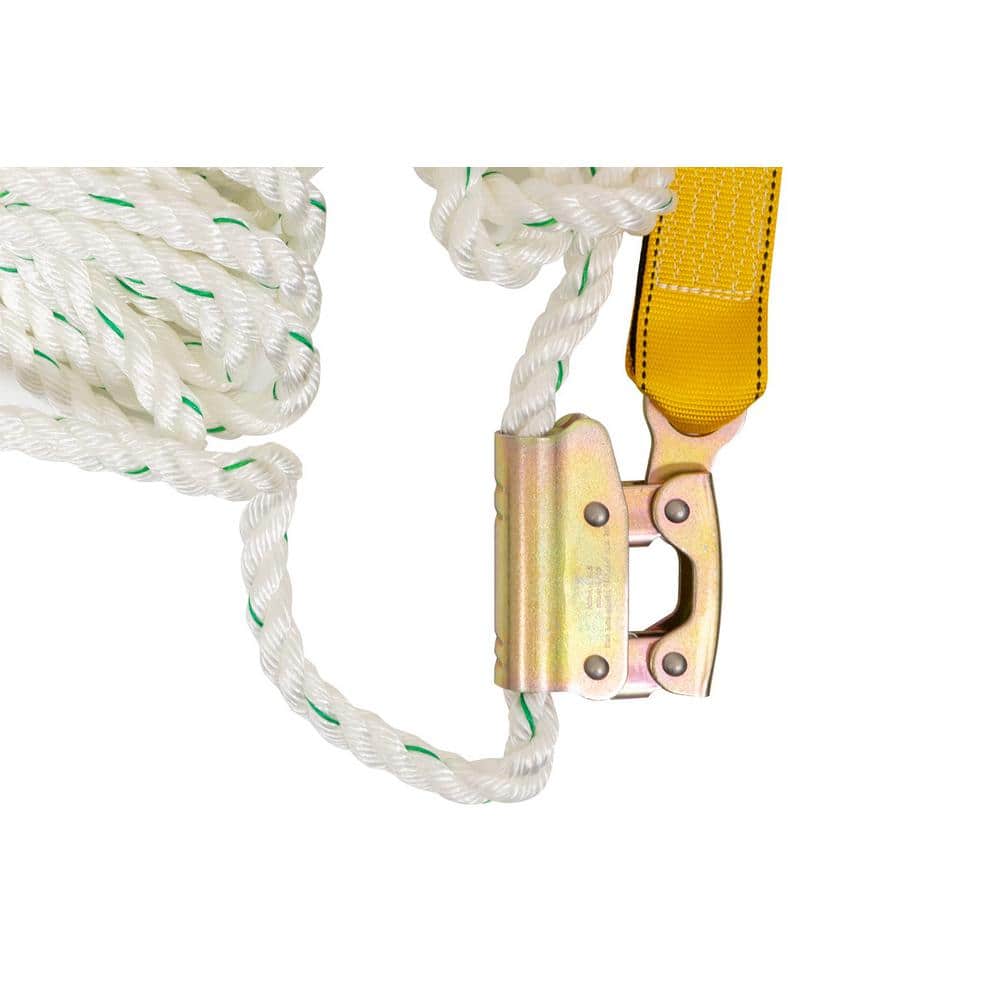 50 ft. Fall Protection Rope Lifeline with Lanyard - Hercitys