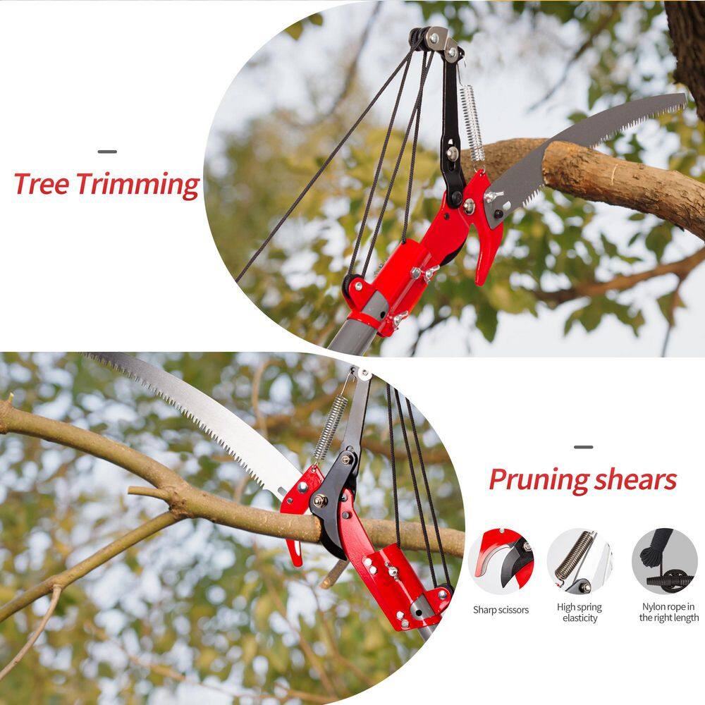 13.6 in. Steel Blade 10 ft. Pruning Saw - Hercitys