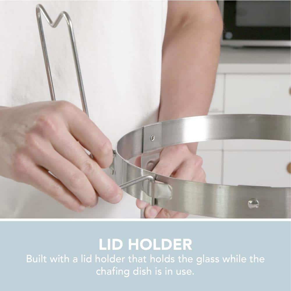 4 qt. Stainless Steel Chafing Dish Complete Set of 2 - Hercitys