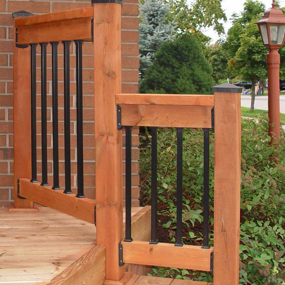 32 in. x 3/4 in. Galvanized Square Balusters (10-Pack) - Hercitys