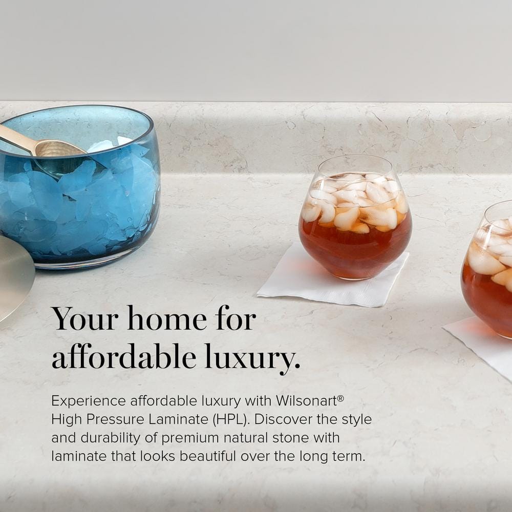 4 ft. x 8 ft. Laminate Sheet in Hebron White with Premium Antique Finish - Hercitys