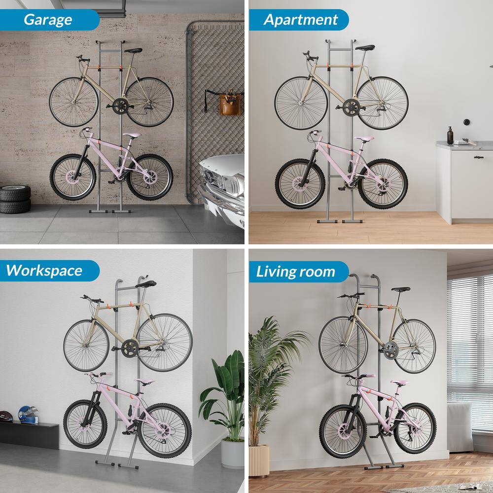 2-Bike Gravity Wall Bike Rack - Hercitys