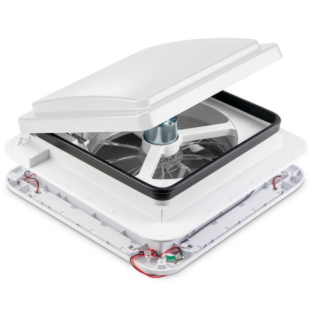 11 in. RV Exhaust Vent Fan with LED Light - Hercitys