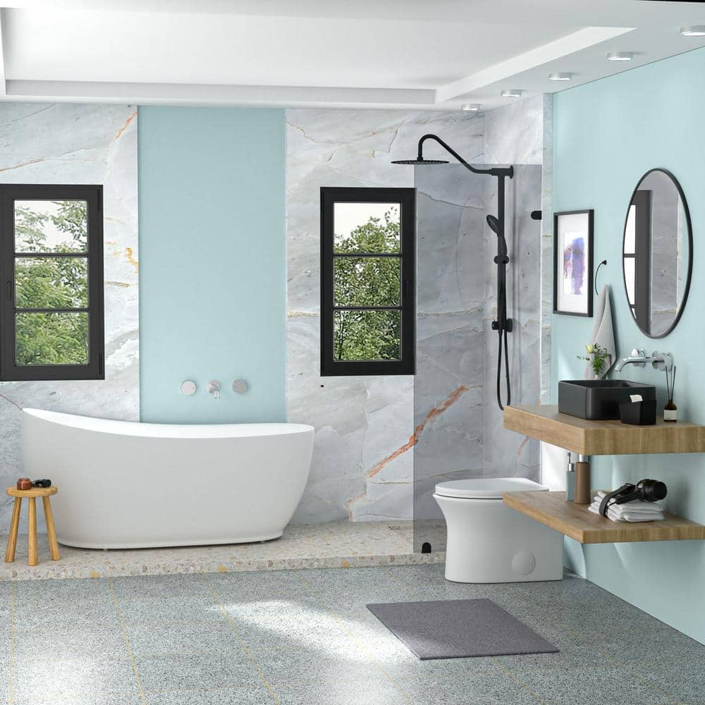 16 in. Framhouse Single Bowl in Black Ceramic Rectangular Vessel Bathroom Sink, Modern 16″x 12″ Framhouse Kitchen Sink - Hercitys