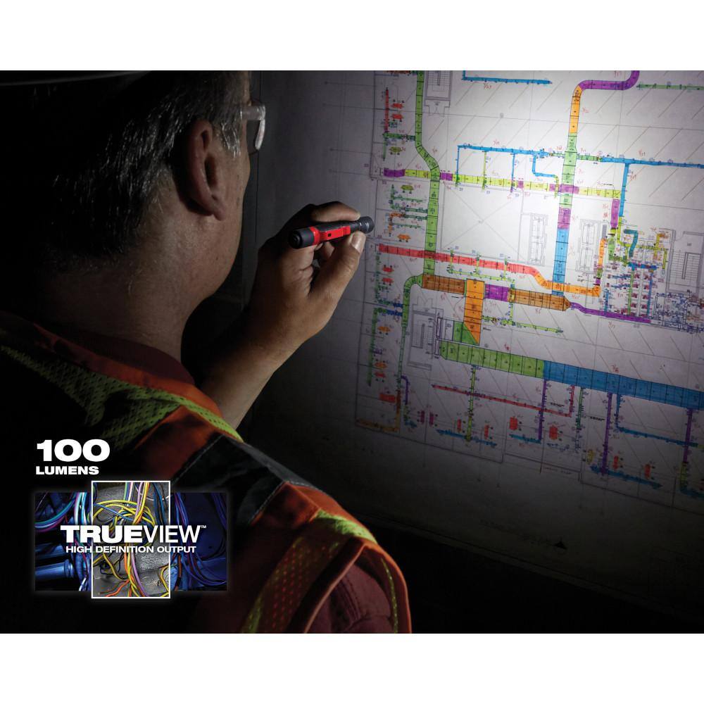 100 Lumens Aluminum Pen Light with Clip (2-Pack) - Hercitys